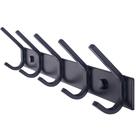 Cabide WEBI montado na parede com 5 ganchos Heavy Duty Metal Black