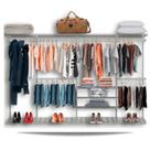 Cabideiro Arara Closet Casal Prateleira Aço Aramado 3,10m