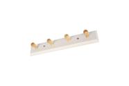 Cabideiro Arara de Parede Mod. Junior 4 Pinos. Branco