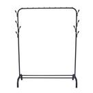 Cabideiro Arara Para Closets Com Prateleira Florida 147cm Jolitex Mek - Preto
