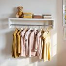 Cabideiro Arara Suspensa Prateleira De Roupas Closet 60 Cm