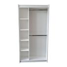 Cabideiro Com Nicho Lateral Modulado 100% Mdf Branco - Suprema Móveis
