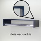 Cabideiro de Parede Arara Area De Serviço nicho Preto 80cm