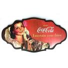 Cabideiro de Parede COCA COLA Brunette Lady Colorido - Exclusivo Artesanal em MDF - Home Collection Cabideiro de Parede COCA COLA Brunette Lady Colorido - Exclusivo Artesanal em MDF - Home Collection