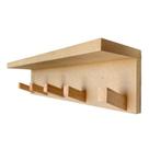 Cabideiro de Parede de MDF com Ganchos em Pinus, Ganchos Penduráveis para Entrada, Ganchos de Madeir Cabideiro de Parede de MDF com Ganchos em Pinus, Ganchos Penduráveis para Entrada, Ganchos de Madeir