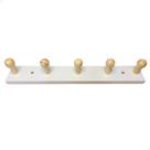 Cabideiro De Parede E Porta Mdf Branco Organizador - Nf-e