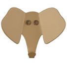Cabideiro de Parede Elefante Dourado Gancho Pendurar Roupas Decorativo Luft Masutti
