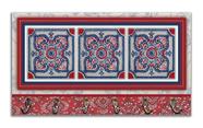 Cabideiro de Parede Porta Colar Chaves Cintos Toalhas Azulejo Vermelho