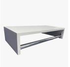 Cabideiro De Parede Suspenso com nicho superior Arara De Mdf Closet 60cm