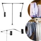 Cabideiro Extensível Basculante Ajustável 850mm à 1150mm Cromado Hardt