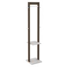 Cabideiro Grande para Quarto Sala de Estar AZ1019 MDP Nogal/Branco G69 - Gran Belo