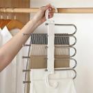Cabideiro Mágico Organizador Dobrável Inox Cabide 5em1 Calça