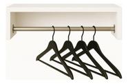 Cabideiro Parede 60cm Arara Prateleira Quarto Roupa Organiza