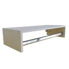 Cabideiro Suspenso de Parede Madeira MDF Branco Fosco TX 60x13,5x25 Para Closet Quarto Porta Roupas