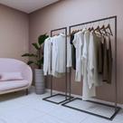 Cabideiros de Closet Aberto 2 Peças Industriais Guarda Roupa