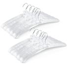 Cabides acolchoados Amber Home White Satin 43 cm para mulheres, pacote com 10 Cabides acolchoados Amber Home White Satin 43 cm para mulheres, pacote com 10