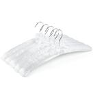 Cabides acolchoados Amber Home White Satin 43 cm para mulheres, pacote com 5 Cabides acolchoados Amber Home White Satin 43 cm para mulheres, pacote com 5
