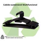 Cabides Adulto Preto Reforçado 38cm Suporta até 3kg Organizar Roupas Polipropileno Para SaiasCalças e Blusas Atacado para Lojas Cabides Adulto Preto Reforçado 38cm Suporta até 3kg Organizar Roupas Polipropileno Para SaiasCalças e Blusas Atacado para Lojas