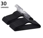 Cabides Aveludado Slim 30 Peças Ultra Finos Antideslizante