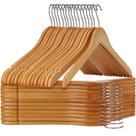 Cabides de camisa de madeira Pacote Ulimart de 30 cabides de madeira resistentes