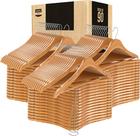 Cabides de madeira para roupas Utopia Home, pacote com 90 unidades, finos e duráveis