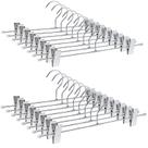 Cabides de Metal Cromados para Calças Amber Home - Pacote com 50 - 12,6cm Cabides de Metal Cromados para Calças Amber Home - Pacote com 50 - 12,6cm