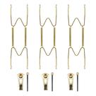 Cabides de placa Cloverdale Supply em aço inoxidável de 8 a 10 polegadas (3 unidades) Cabides de placa Cloverdale Supply em aço inoxidável de 8 a 10 polegadas (3 unidades)