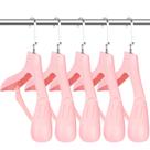 Cabides de plástico para roupas DEDU, pacote com 15, 45 cm de largura, rosa Cabides de plástico para roupas DEDU, pacote com 15, 45 cm de largura, rosa