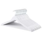 Cabides de roupa Amazon Basics Durable Wooden, pacote com 20 unidades, brancos