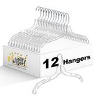 Cabides de roupa, cabides de qualidade, cristalino, pacote com 12 Cabides de roupa, cabides de qualidade, cristalino, pacote com 12