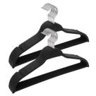 Cabides de roupas ELONG HOME Black Plastic, pacote com 28 unidades para adultos
