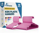 Cabides de roupas infantis Lifemaster Plastic com entalhe de ombro x50 Cabides de roupas infantis Lifemaster Plastic com entalhe de ombro x50