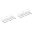 Cabides de roupas STOBAZA Clear Heavy Duty, 20 peças, pinos de roupa
