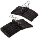 Cabides de tecido para roupas acolchoadas Florida Brands Women Black x12