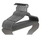 Cabides de veludo MIZGI Premium (pacote com 50) Heavy Duty Grey