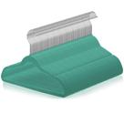 Cabides infantis de veludo Casafield tamanho 14 azul-petróleo pacote com 50