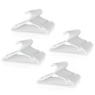 Cabides infantis VILICK, pacote com 100 unidades, plástico antiderrapante, branco