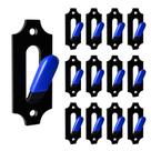 Cabides LAJIAOZ Skull Mount, 12 peças de aço inoxidável azul