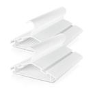 Cabides para Bebê BrFoYu 100 Unidades Antiderrapantes de Plástico Branco