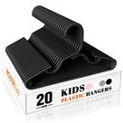 Cabides para bebês HOUSE DAY Premium, pacote com 20 cm, plástico preto
