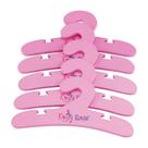 Cabides para bonecas Emily Rose Value, pacote com 5, madeira rosa, 18 cm Cabides para bonecas Emily Rose Value, pacote com 5, madeira rosa, 18 cm