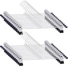 Cabides para calças GoodToU, pacote com 24 unidades, de metal com clipes para serviços pesados