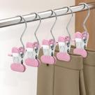 Cabides para calças POZEAN, com clipe único, pacote com 20, antiderrapantes, rosa Cabides para calças POZEAN, com clipe único, pacote com 20, antiderrapantes, rosa