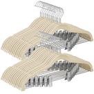Cabides para calças SONGMICS, pacote com 20 veludo com clipes ajustáveis Cabides para calças SONGMICS, pacote com 20 veludo com clipes ajustáveis