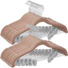 Cabides para calças SONGMICS, pacote com 30 unidades de veludo com clipes ajustáveis Cabides para calças SONGMICS, pacote com 30 unidades de veludo com clipes ajustáveis