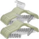Cabides para calças SONGMICS, pacote com 30 unidades de veludo com clipes ajustáveis Cabides para calças SONGMICS, pacote com 30 unidades de veludo com clipes ajustáveis