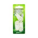 Cabides para fotos Hillman Hardwall Large, pacote com 3, brancos