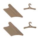 Cabides para roupa de Boneca 12 unidades