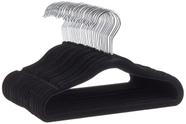 Cabides para roupas Amazon Basics Kids Velvet, pacote antiderrapante, 50