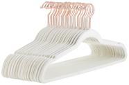 Cabides para roupas Amazon Basics Slim Velvet, antiderrapantes, pacote com 30